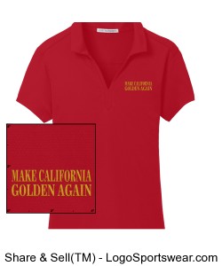 Port Authority Ladies Rapid Dry Mesh Polo Design Zoom